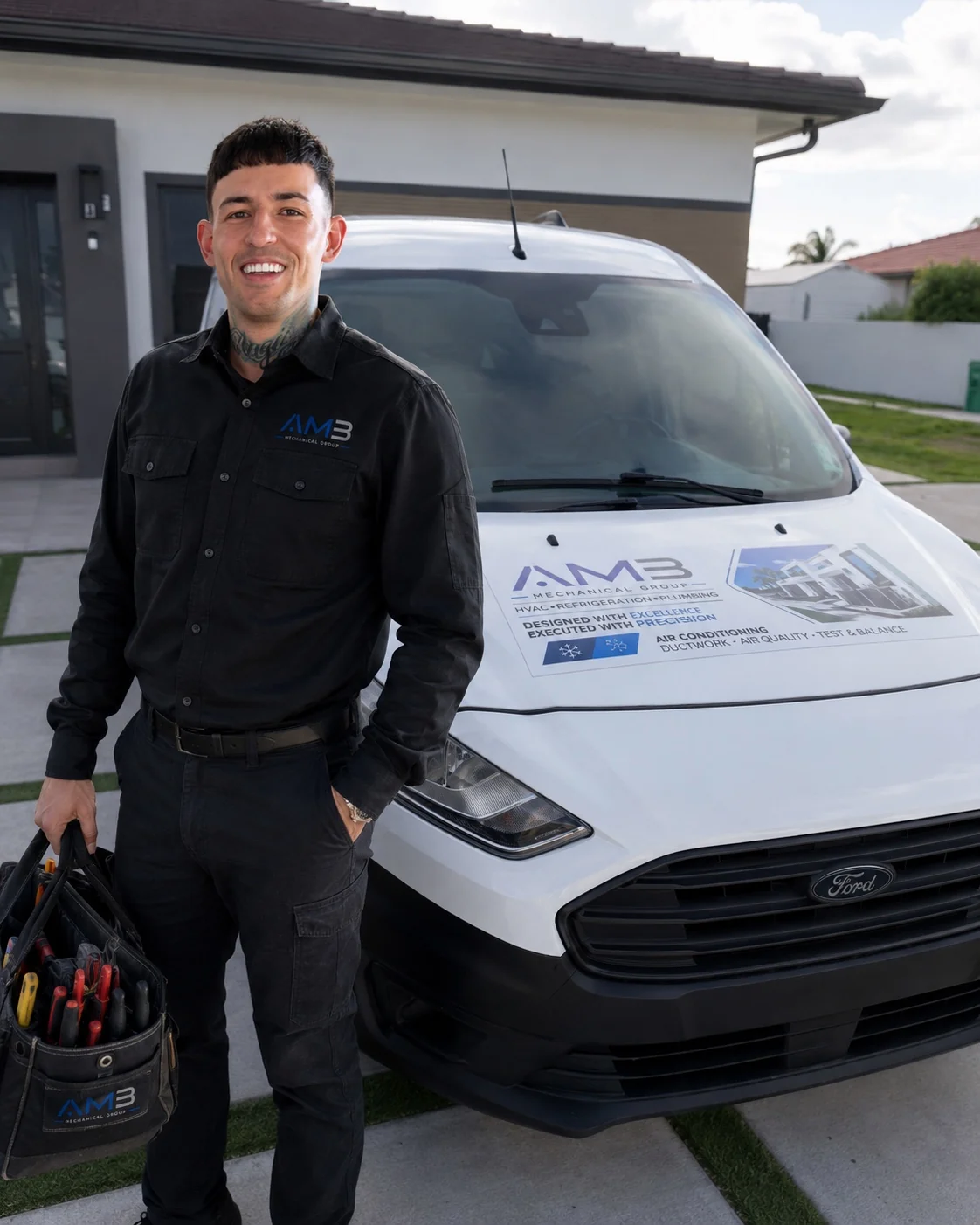 Angel Merida, owner of AMB Mechanical Group